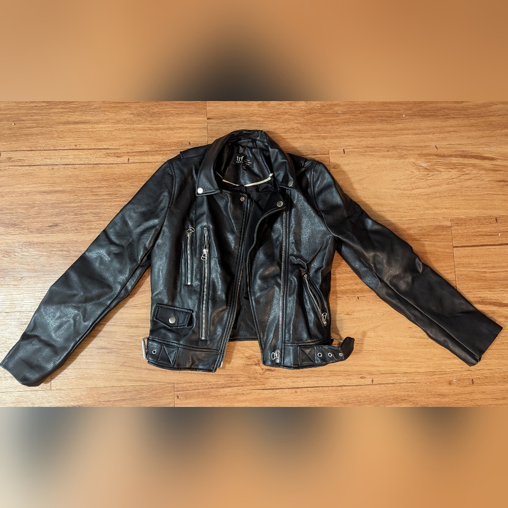 Zara faux leather jacket
